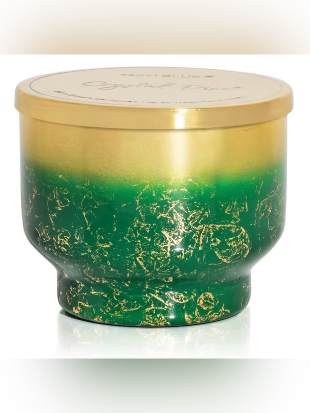 Capri Blue Crystal Pine Scented - Glimmer Inverted Jar Candles  (10 oz)